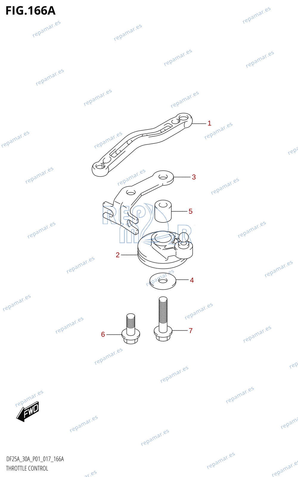 166A - THROTTLE CONTROL (DF25A:P01)