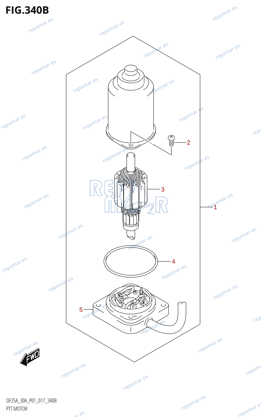 340B - PTT MOTOR (DF25ATH:P01)