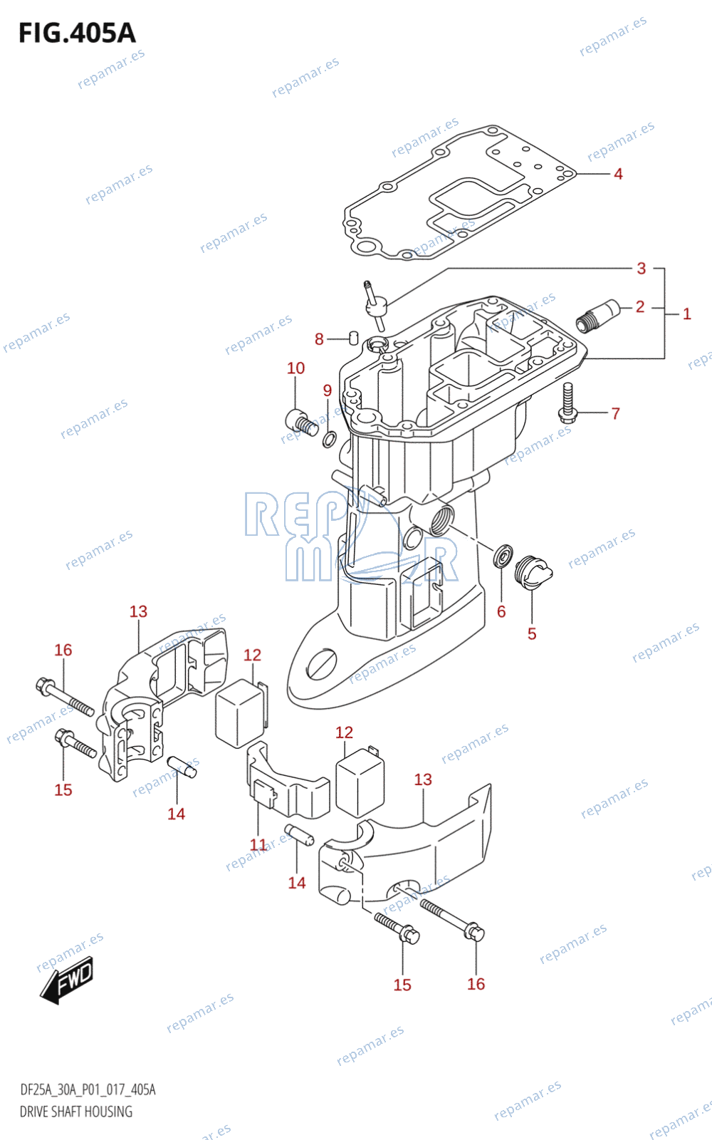 405A - DRIVE SHAFT HOUSING