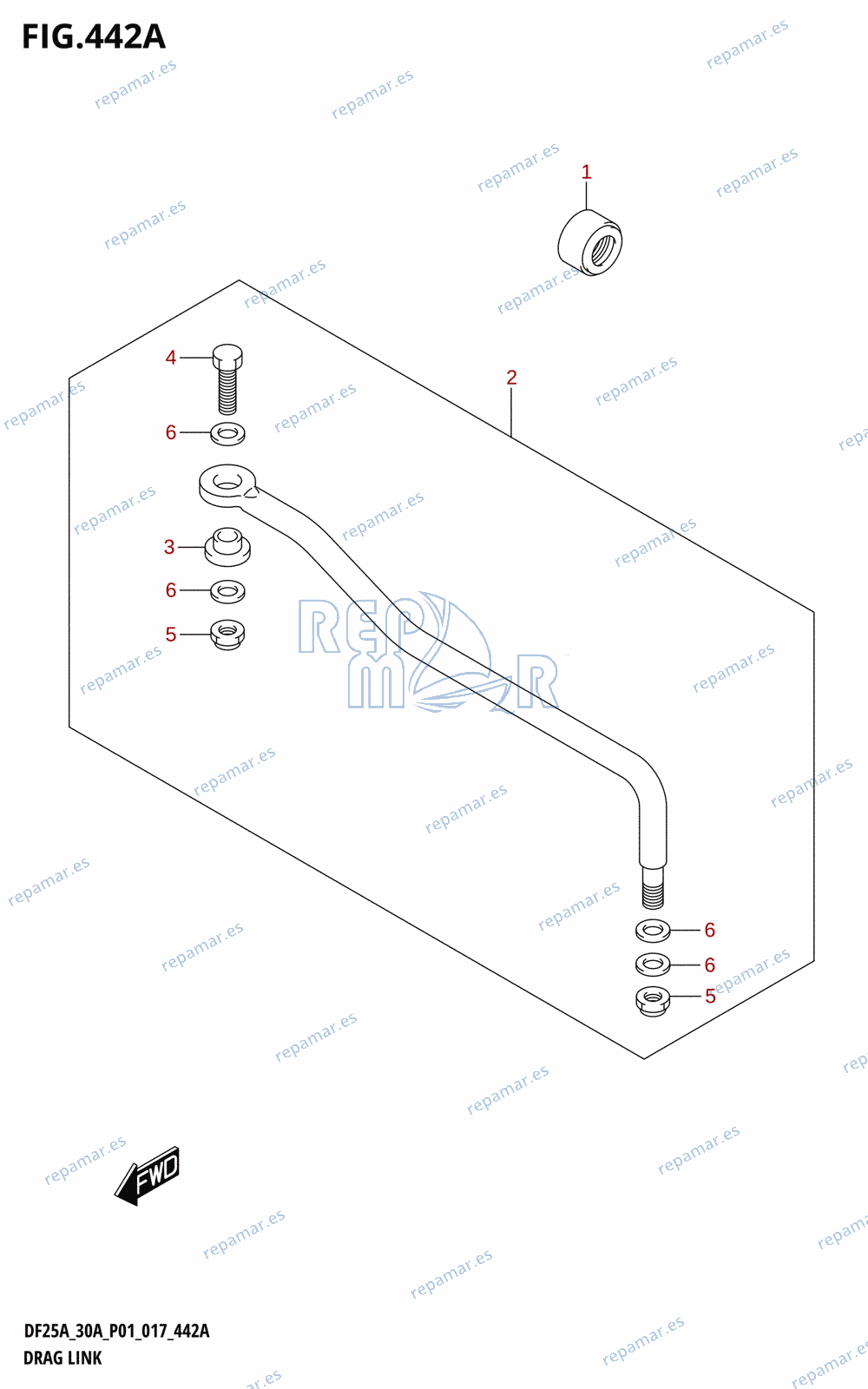 442A - DRAG LINK (DF25AR:P01)