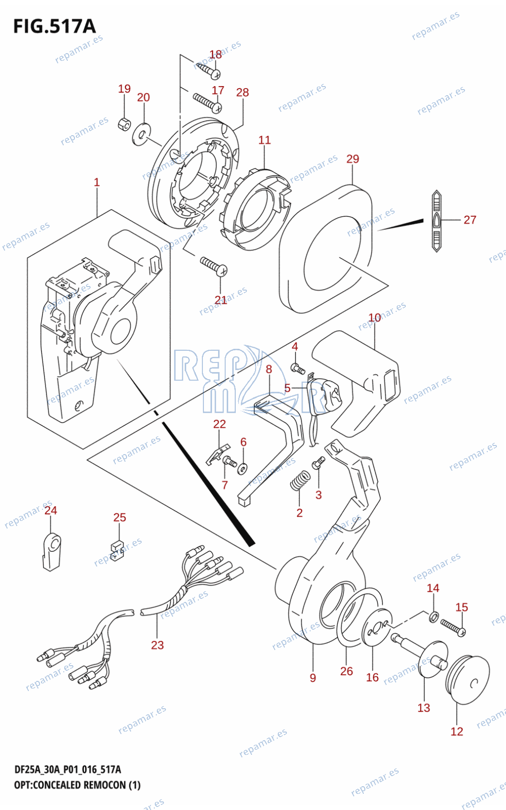 517A - OPT:CONCEALED REMOCON (1) (DF25AR:P01)