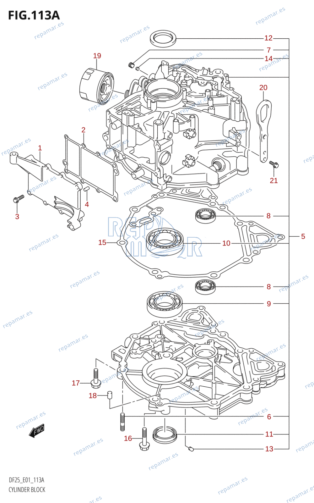 113A - CYLINDER BLOCK