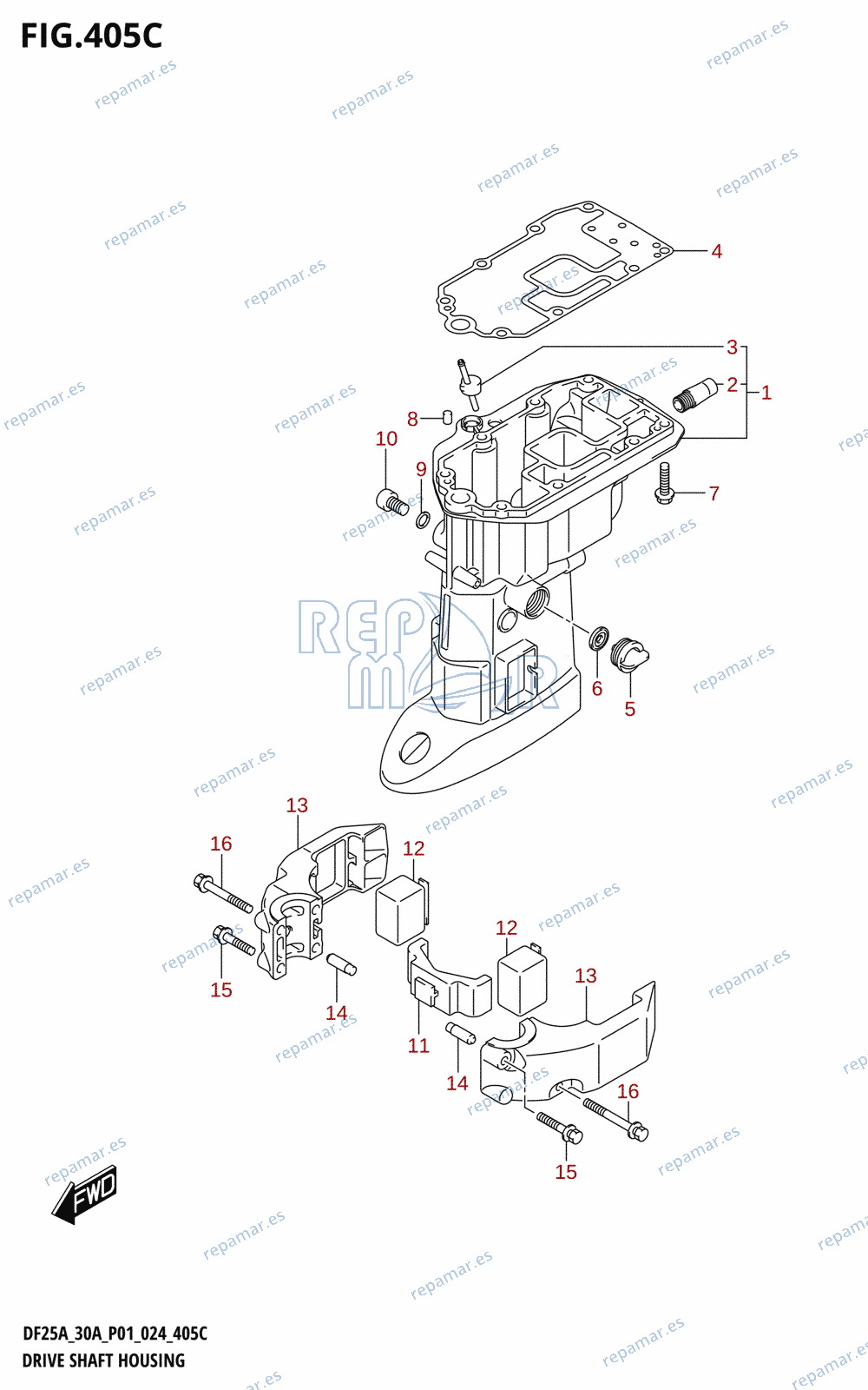 405C - DRIVE SHAFT HOUSING (DF30AQ)