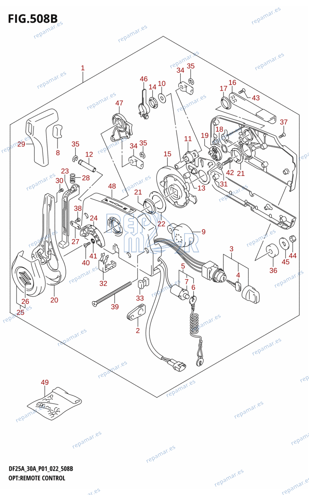 508B - OPT:REMOTE CONTROL ((DF25A,DF30A,DF30AQ):022)