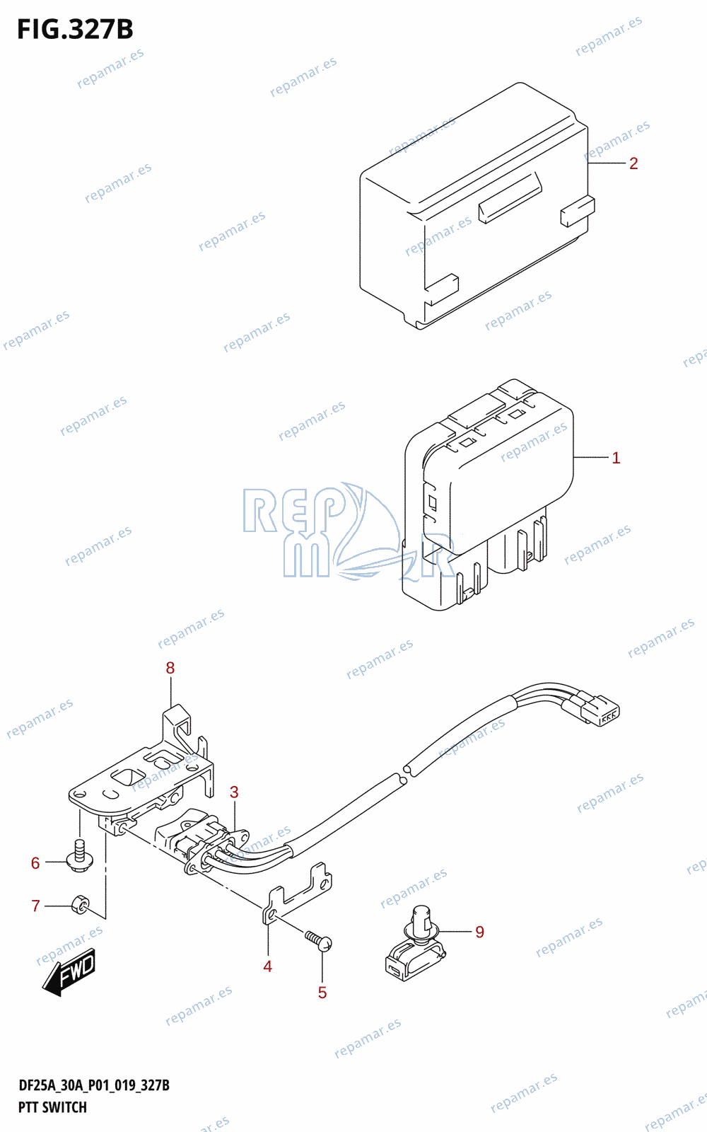 327B - PTT SWITCH (DF25ATH,DF30ATH)