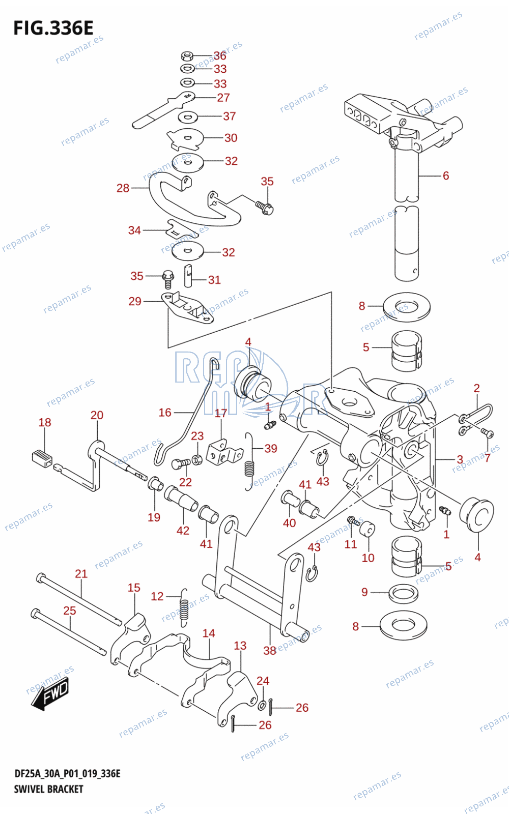 336E - SWIVEL BRACKET (DF30A)