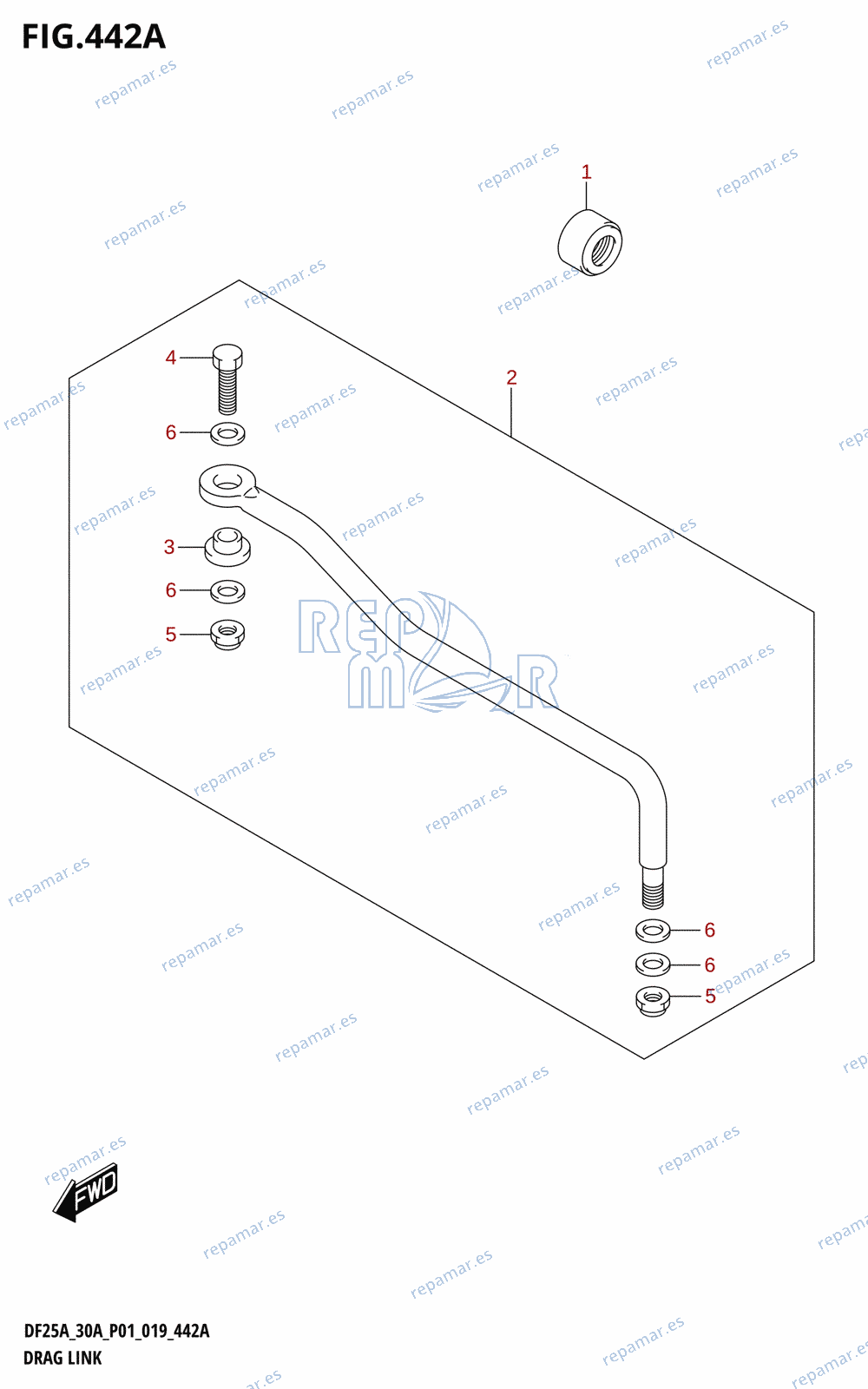 442A - DRAG LINK (DF25AR,DF25AT,DF30AR,DF30AT)