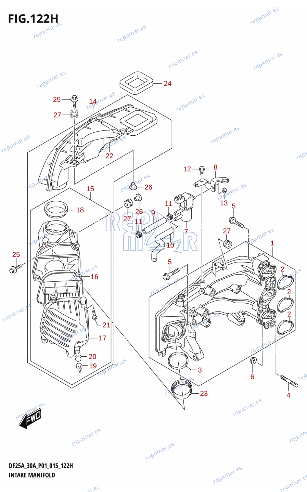 122H - INTAKE MANIFOLD (DF30ATH:P01)