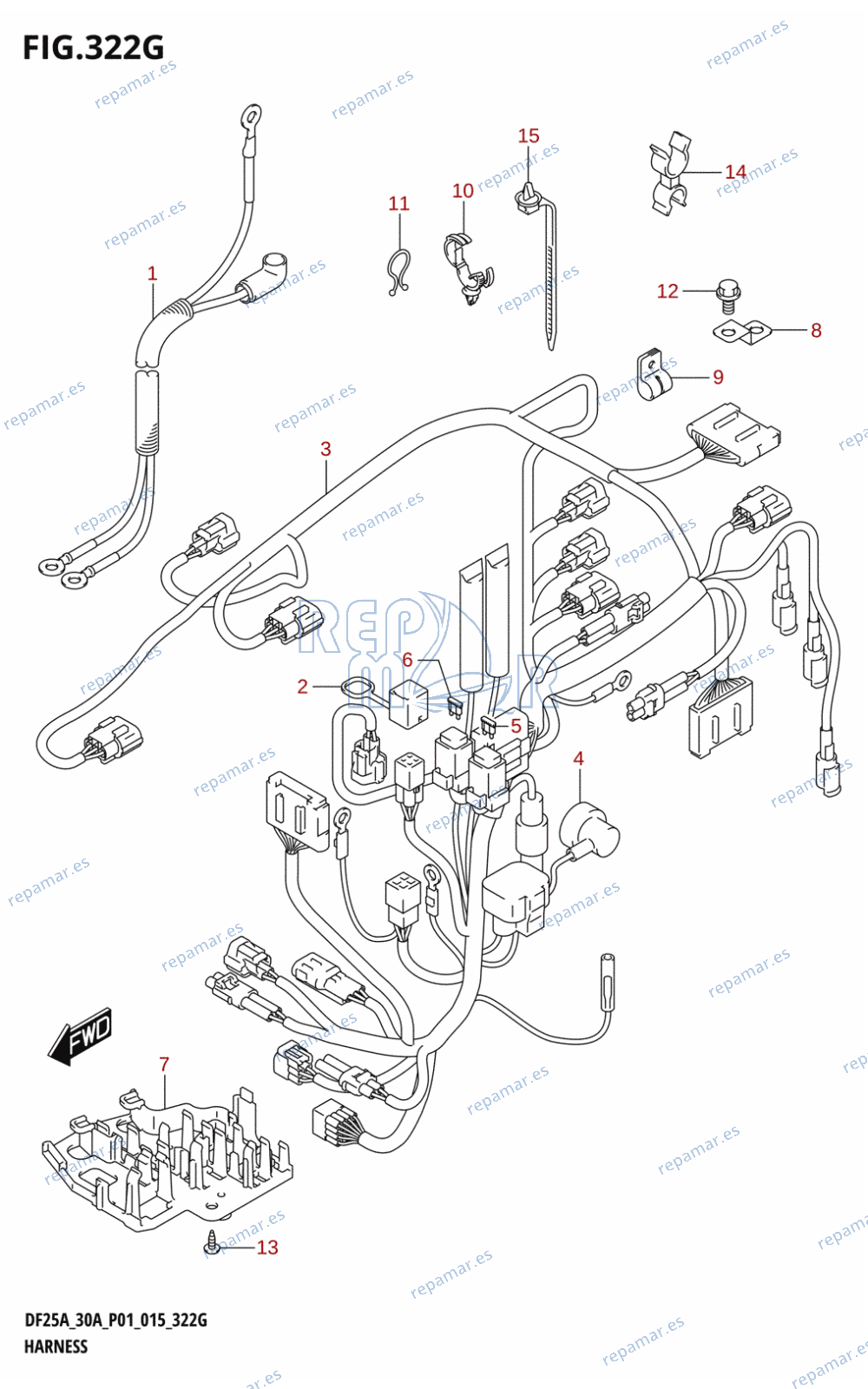 322G - HARNESS (DF30AT:P01)