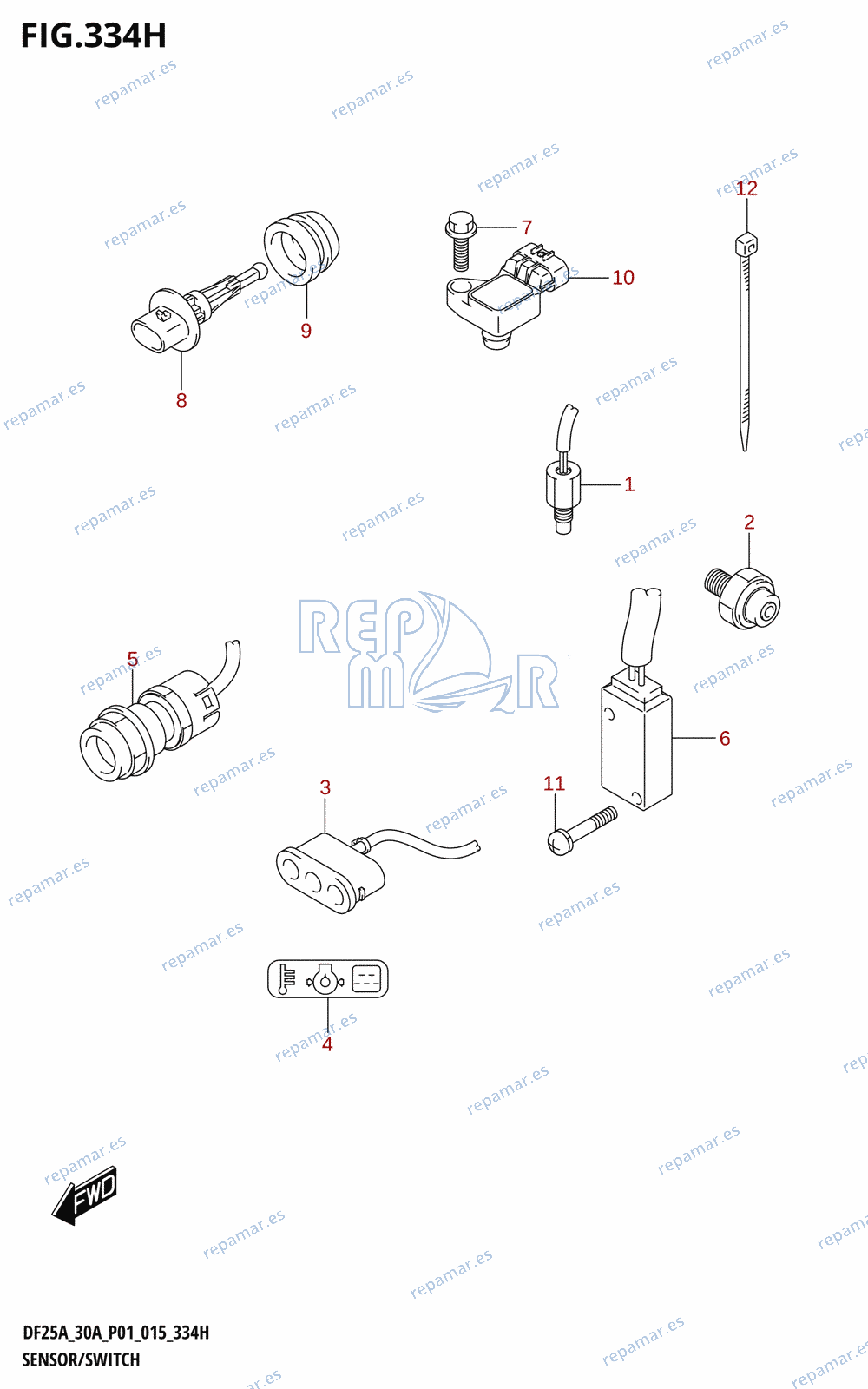 334H - SENSOR /​ SWITCH (DF30ATH:P01)