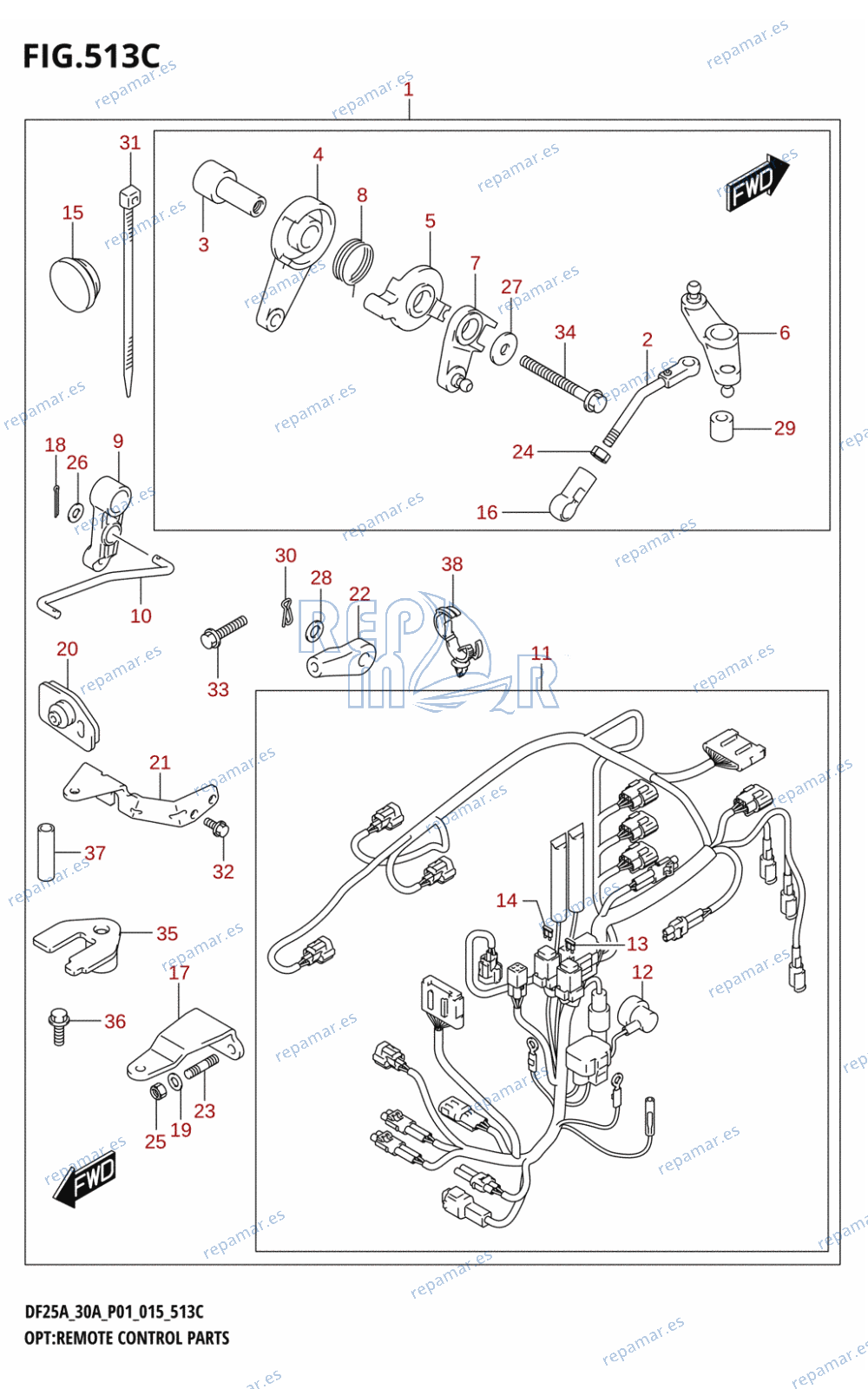 513C - OPT:REMOTE CONTROL PARTS (DF30A:P40)