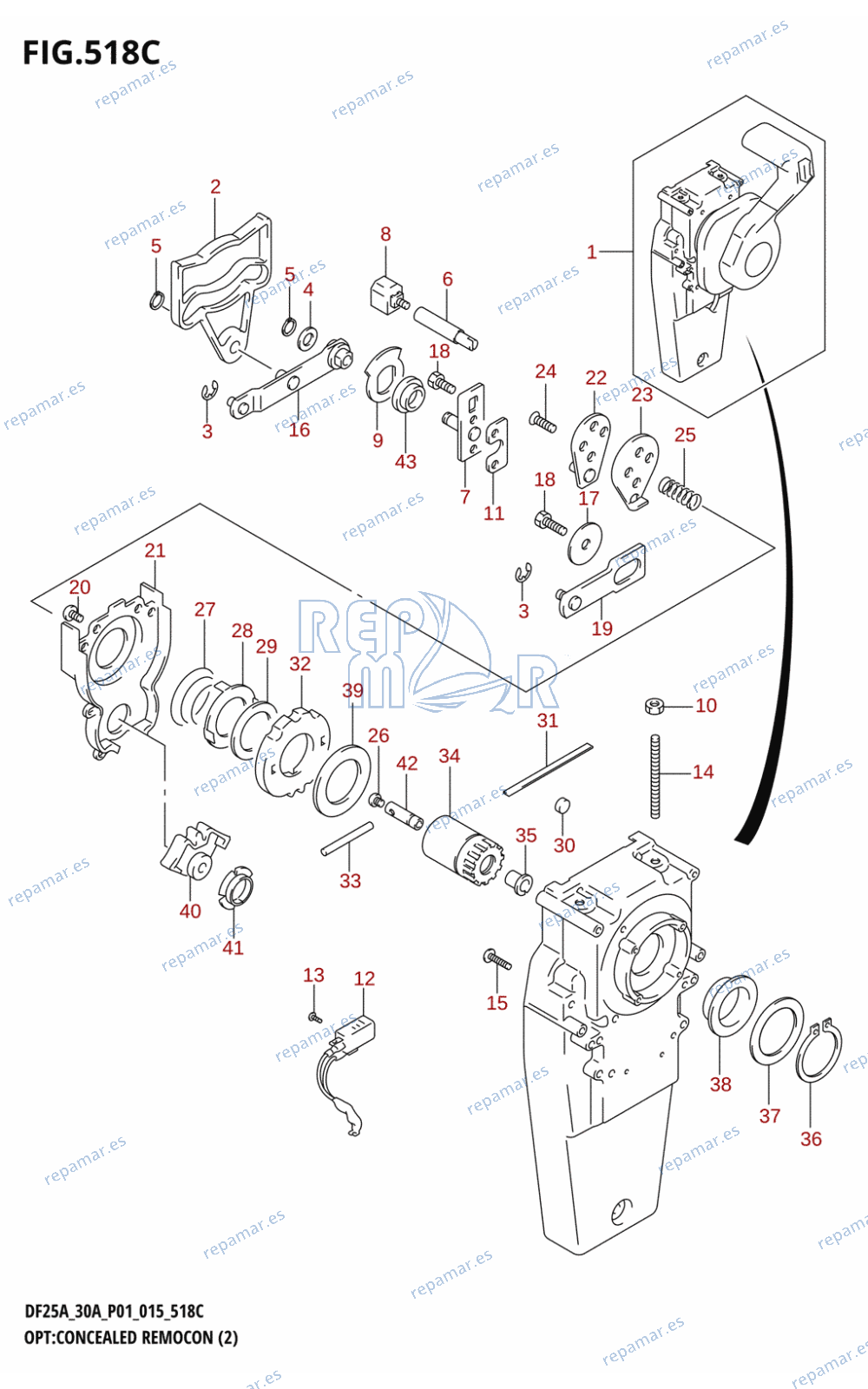 518C - OPT:CONCEALED REMOCON (2) (DF30AR:P01)