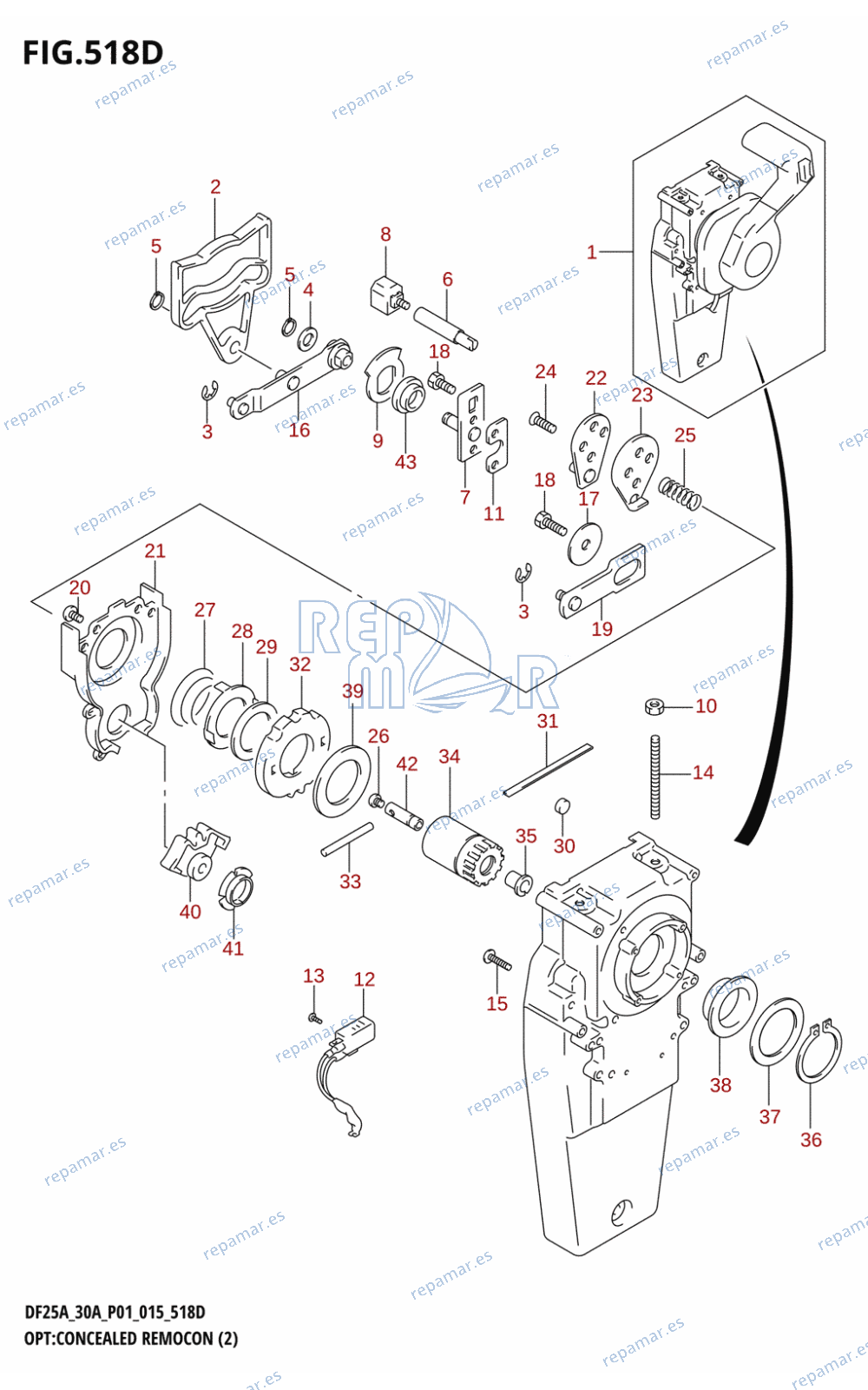 518D - OPT:CONCEALED REMOCON (2) (DF30AT:P01)