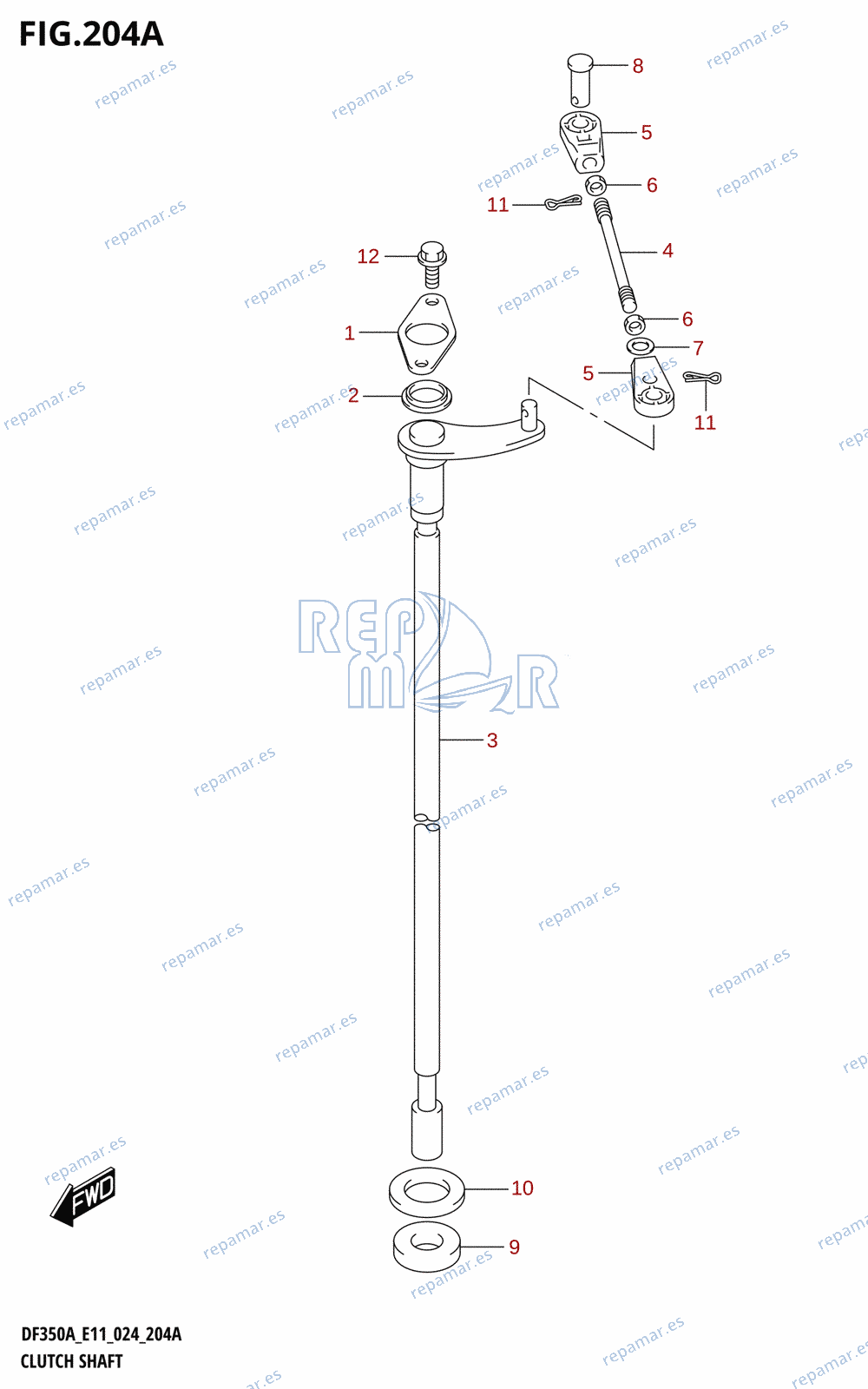 204A - CLUTCH SHAFT