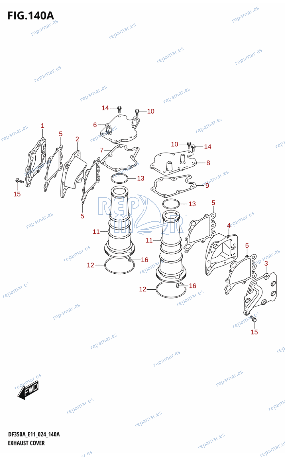 140A - EXHAUST COVER