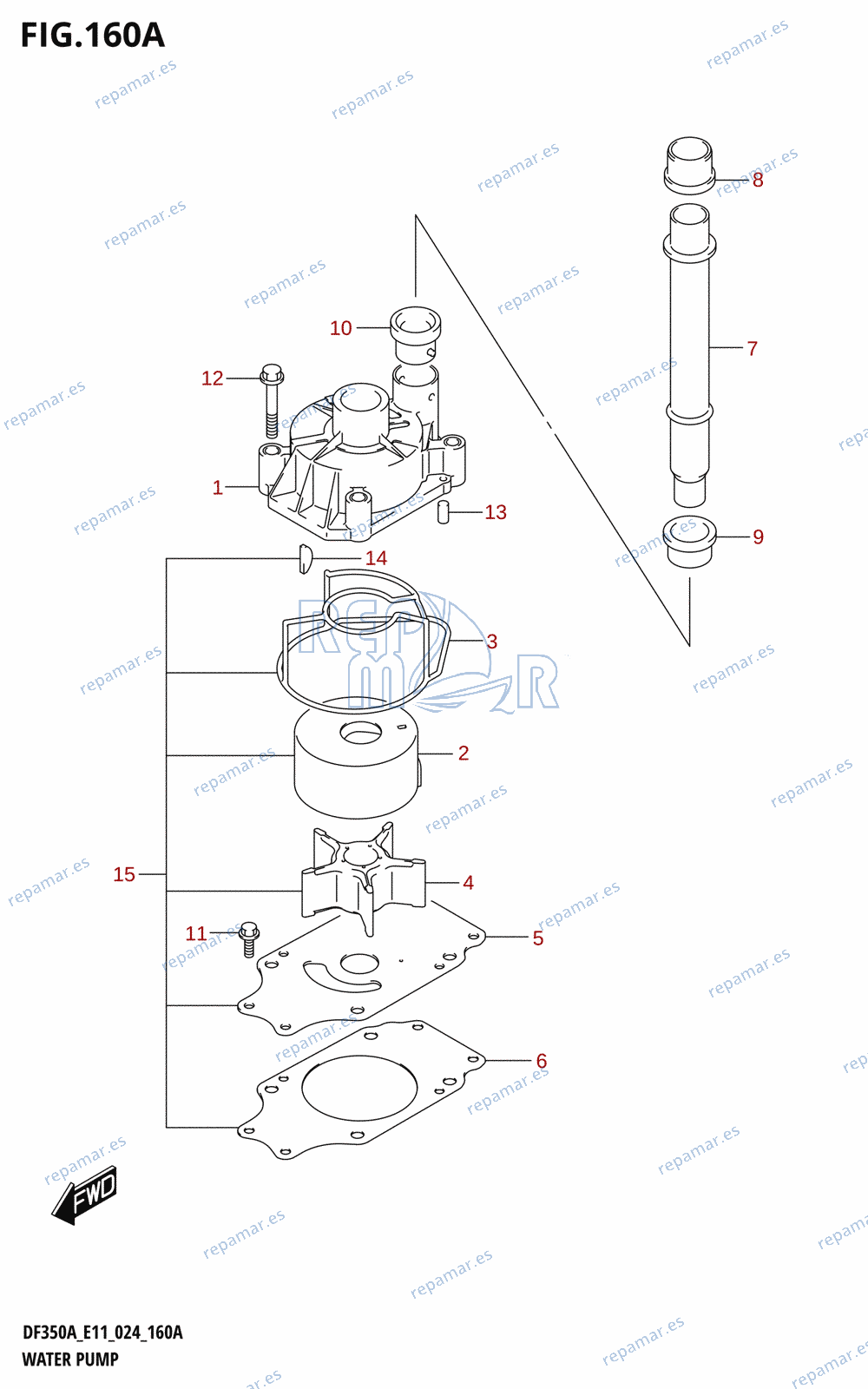 160A - WATER PUMP (E01,E11,E40)