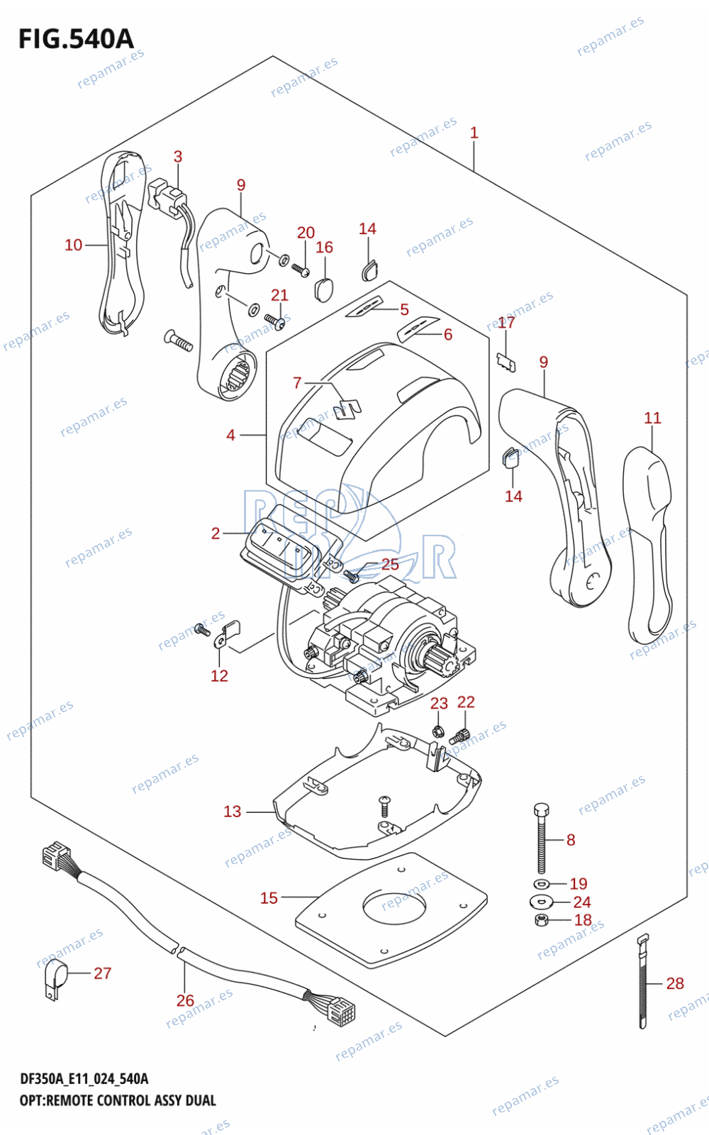 540A - OPT:REMOTE CONTROL ASSY DUAL