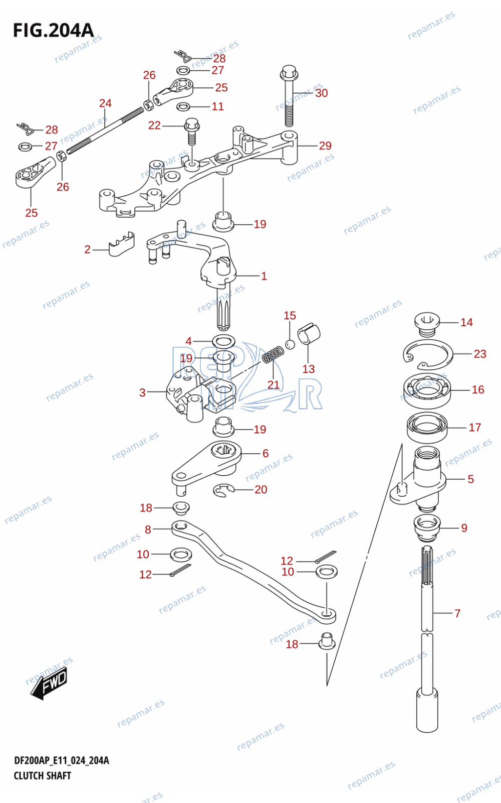 204A - CLUTCH SHAFT