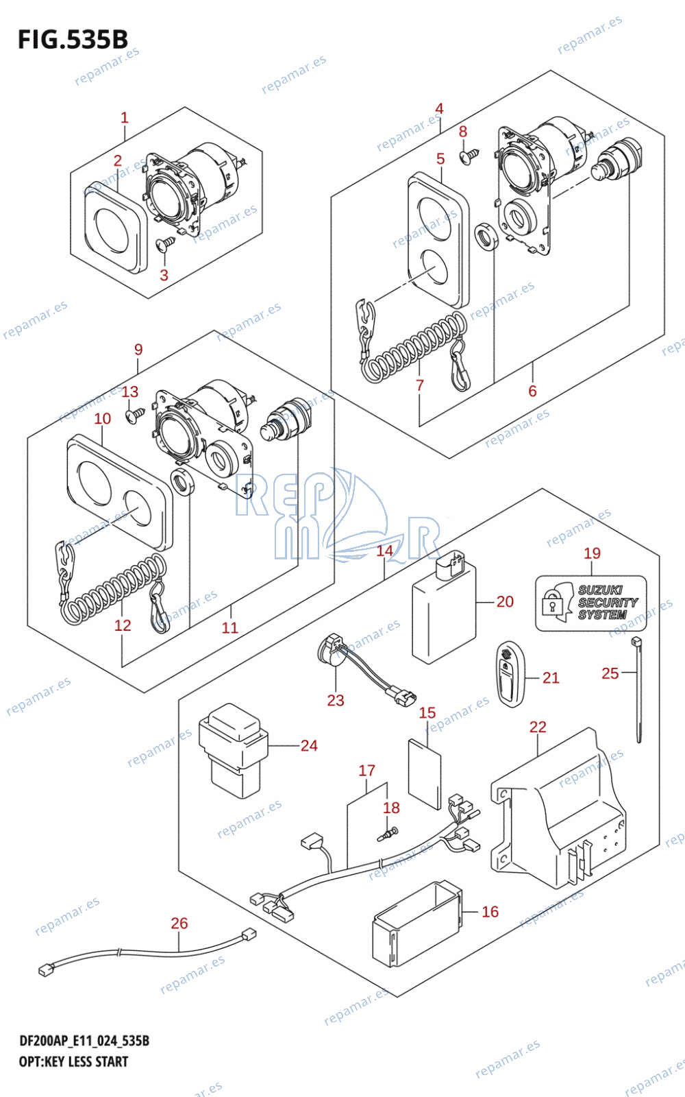 535B - OPT:KEY LESS START