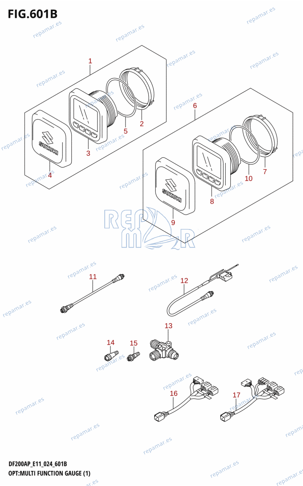 601B - OPT:MULTI FUNCTION GAUGE (1) (E40)