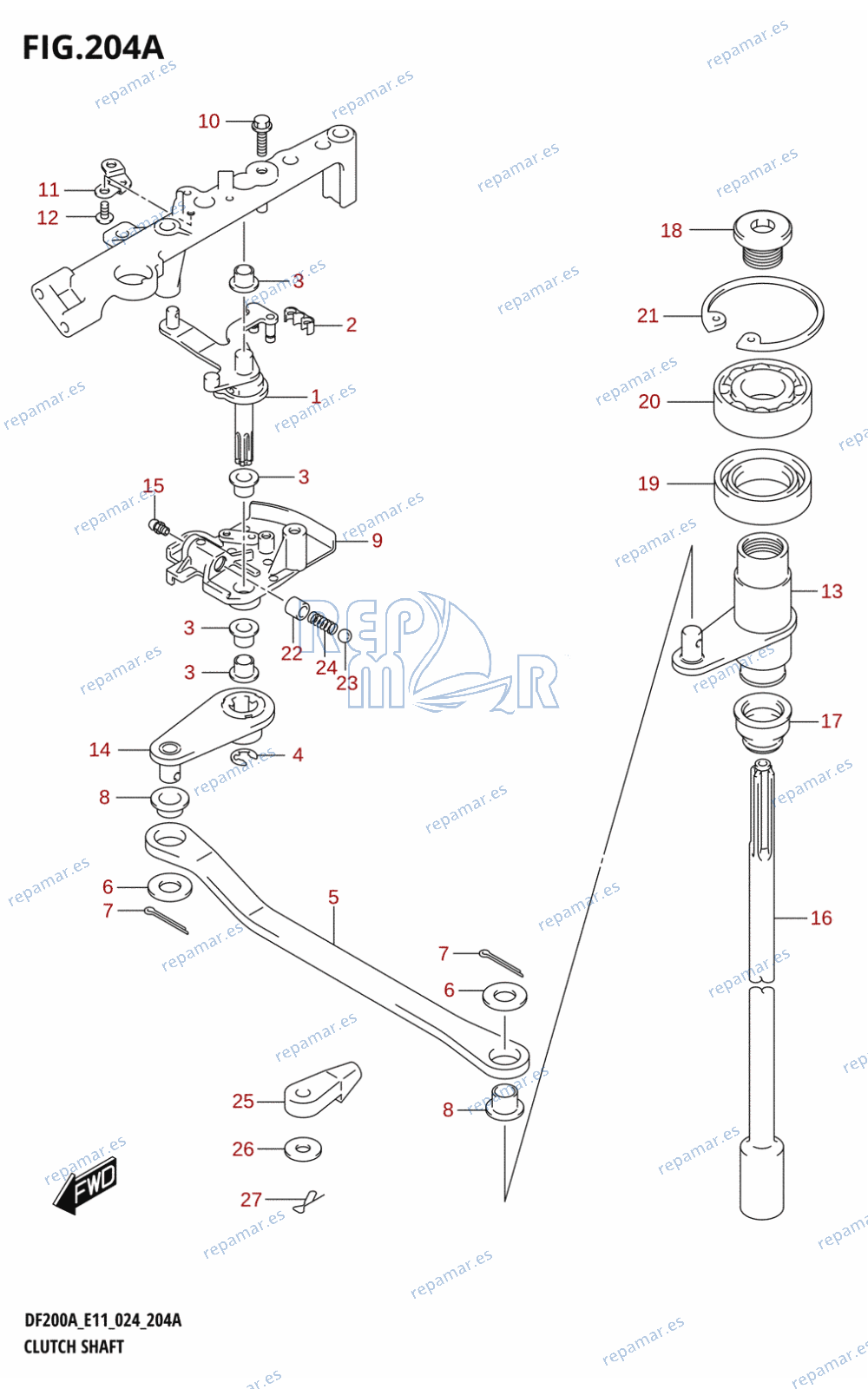 204A - CLUTCH SHAFT