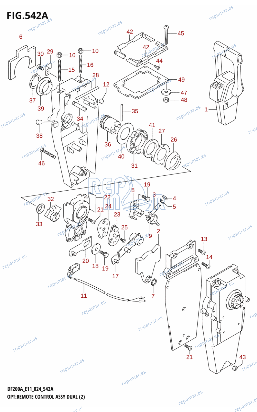 542A - OPT:REMOTE CONTROL ASSY DUAL (2)