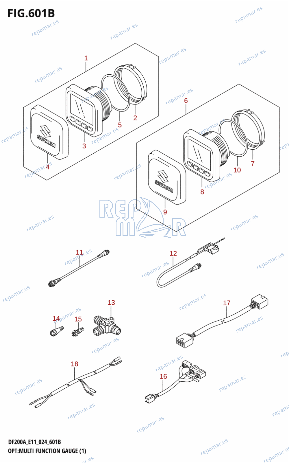 601B - OPT:MULTI FUNCTION GAUGE (1) (E40)