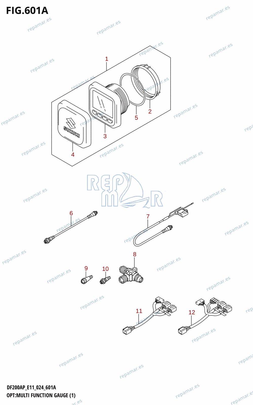 601A - OPT:MULTI FUNCTION GAUGE (1) (E11)