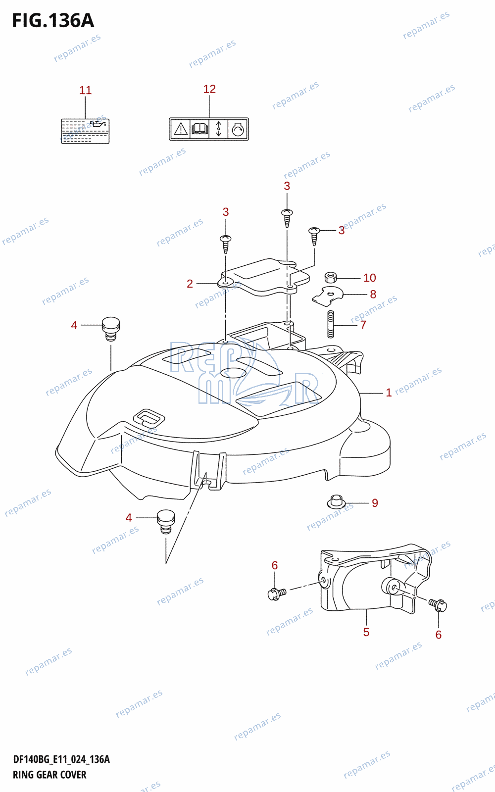 136A - RING GEAR COVER