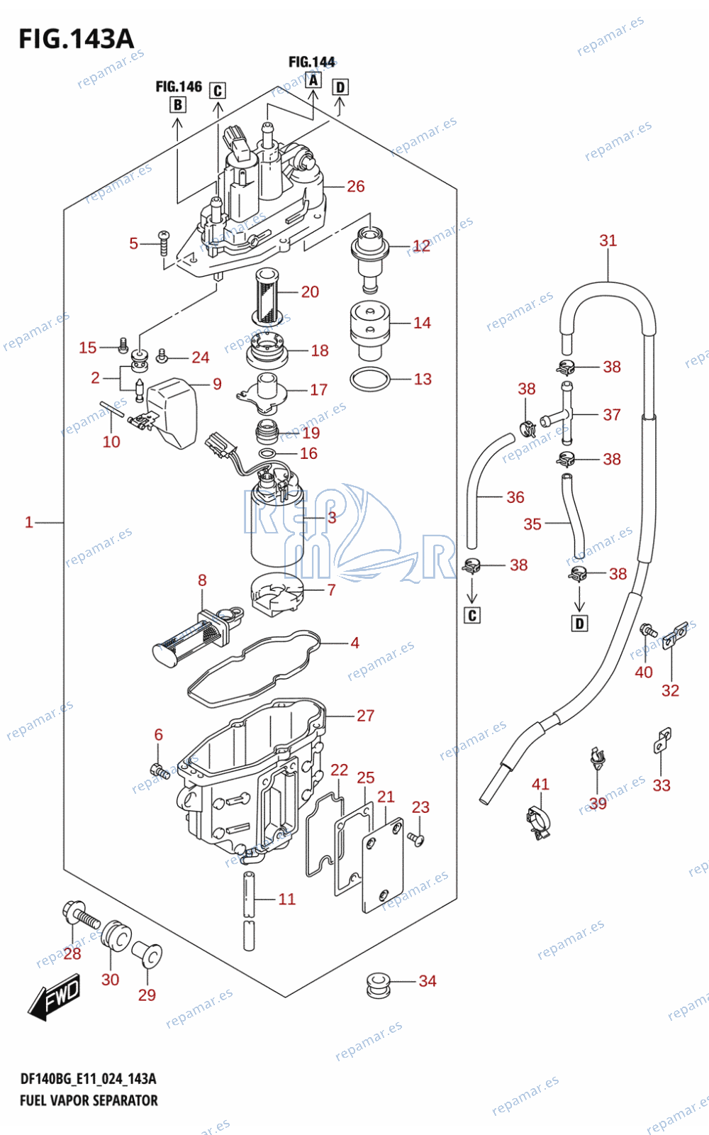 143A - FUEL VAPOR SEPARATOR (E11)