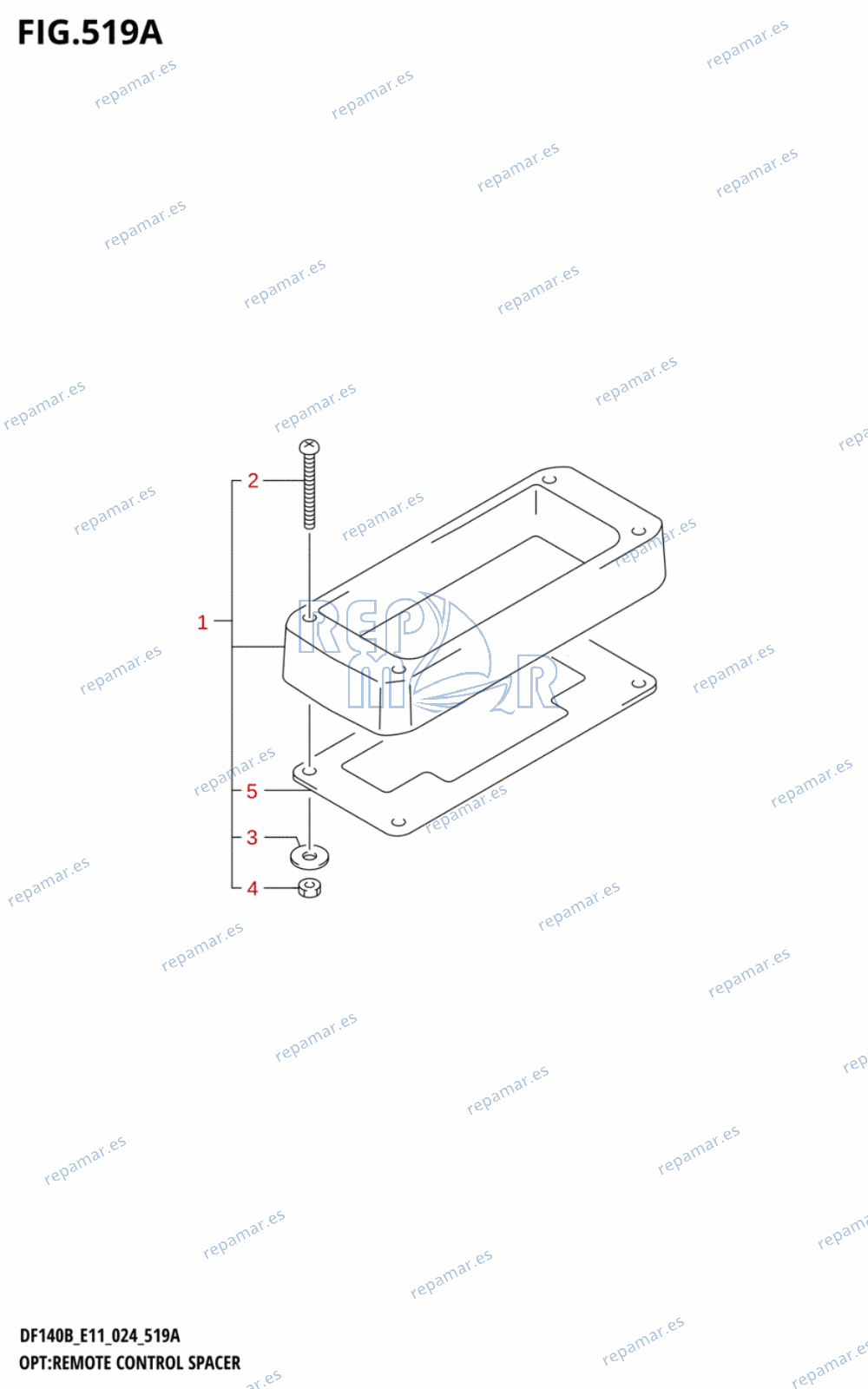 519A - OPT:REMOTE CONTROL SPACER