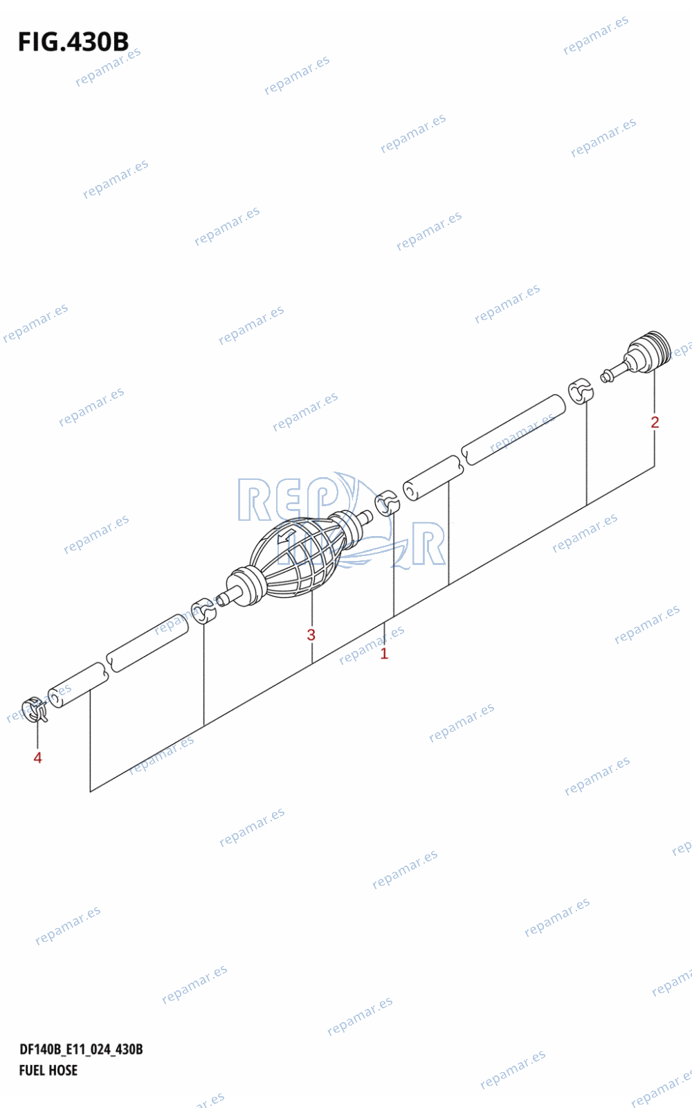 430B - FUEL HOSE (E11,E01)