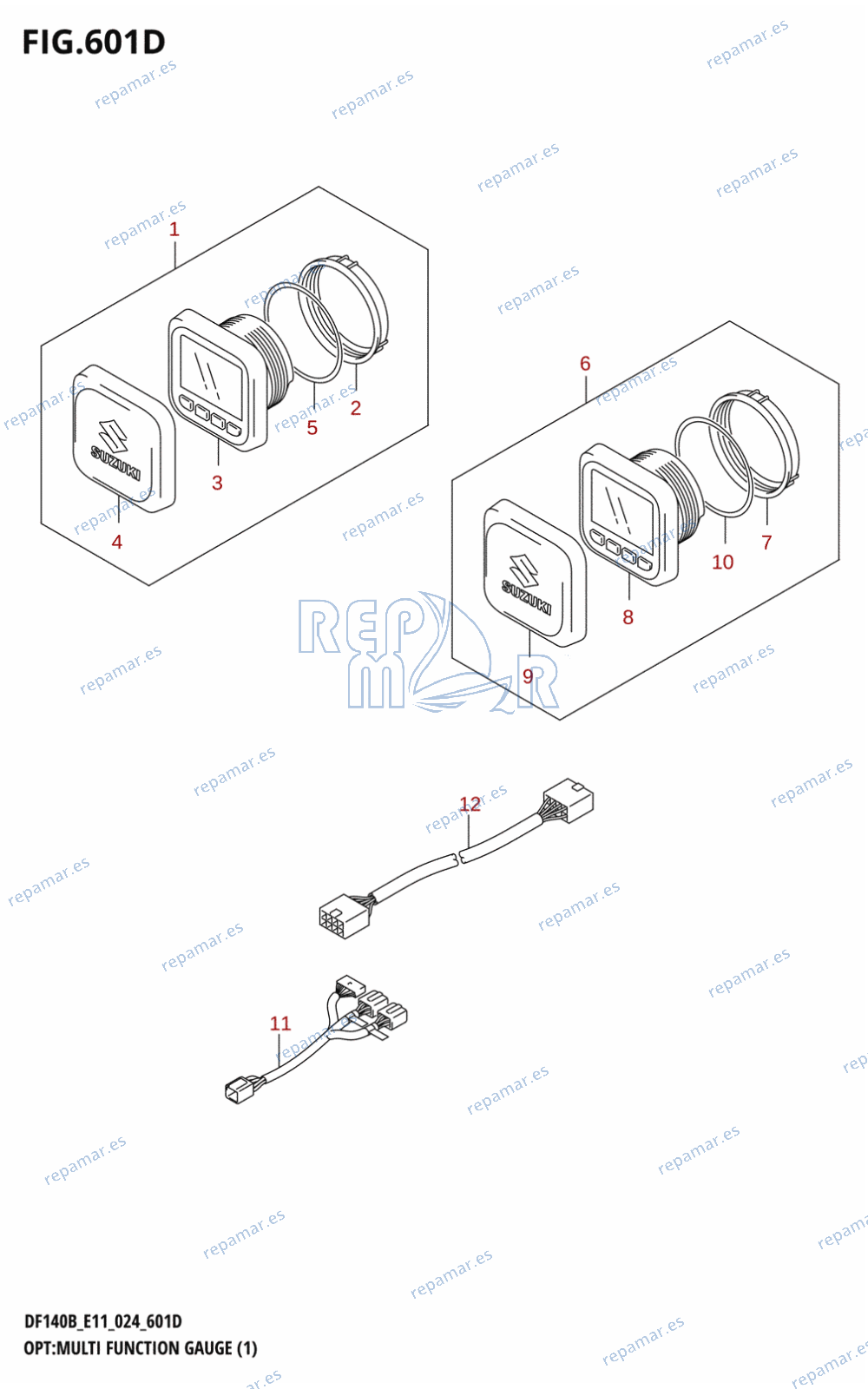 601D - OPT:MULTI FUNCTION GAUGE (1) (E40)