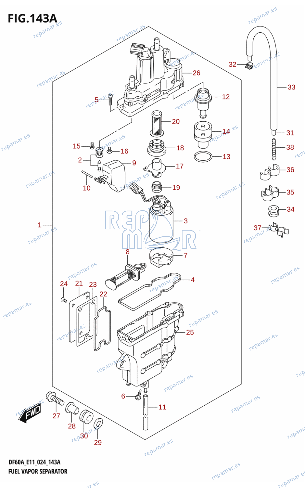 143A - FUEL VAPOR SEPARATOR