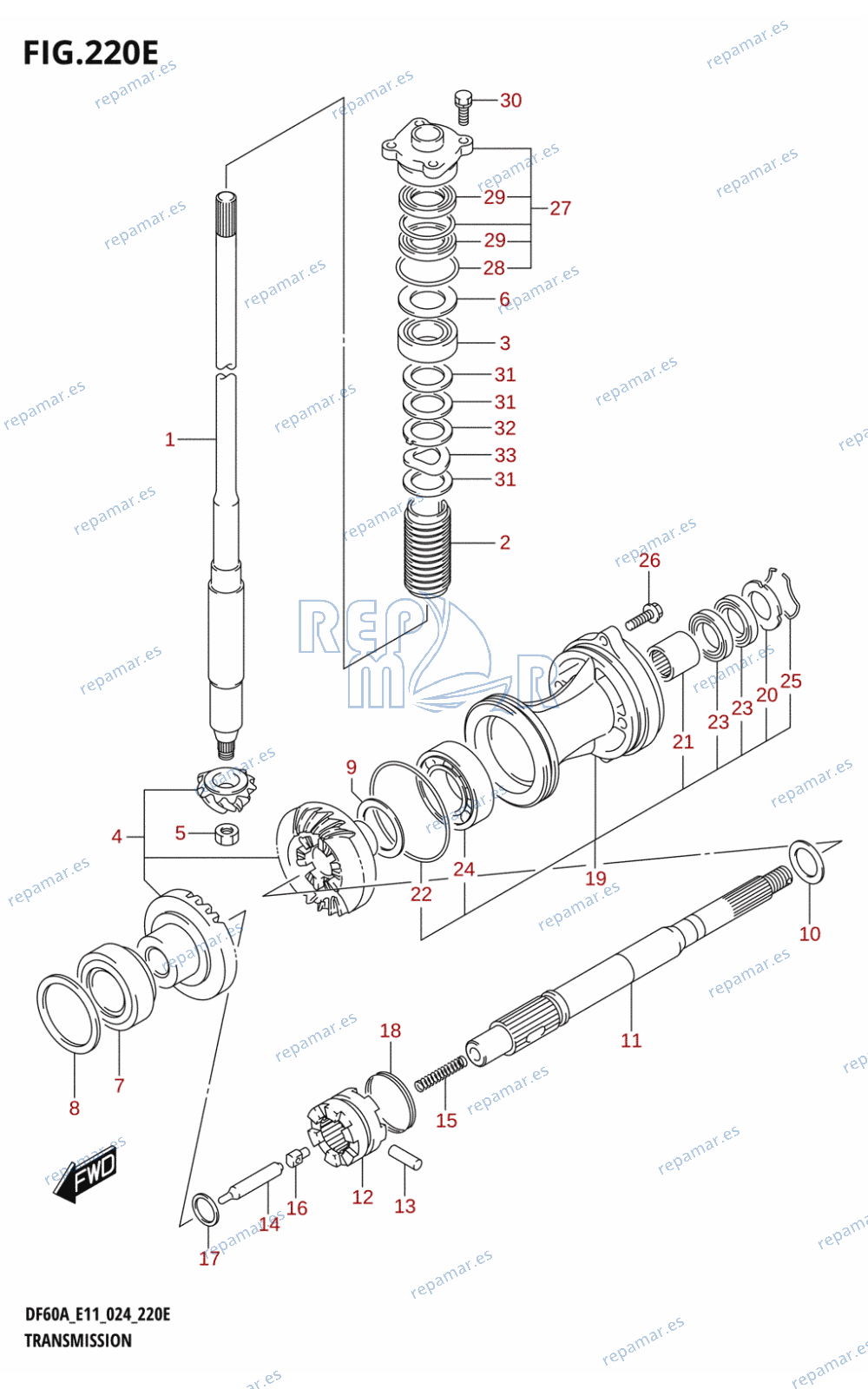 220E - TRANSMISSION (DF40ASVT,DF50AVT,DF60AVT,DF60AVTH)