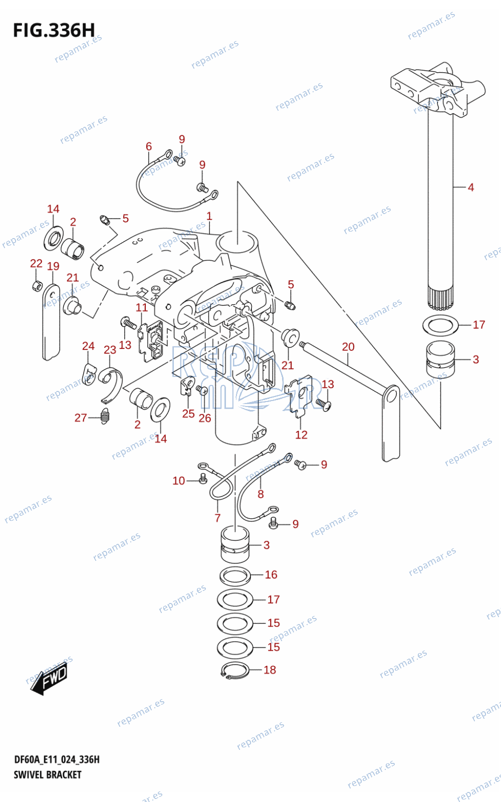 336H - SWIVEL BRACKET (DF60ATH)