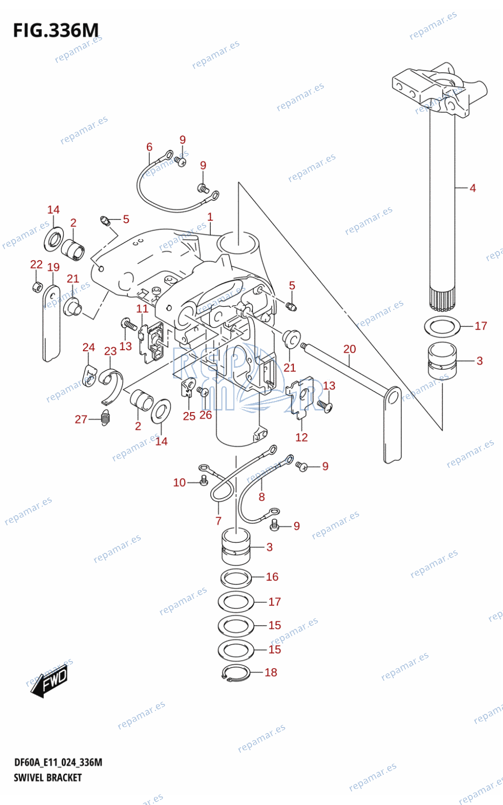 336M - SWIVEL BRACKET (DF60AVTH)