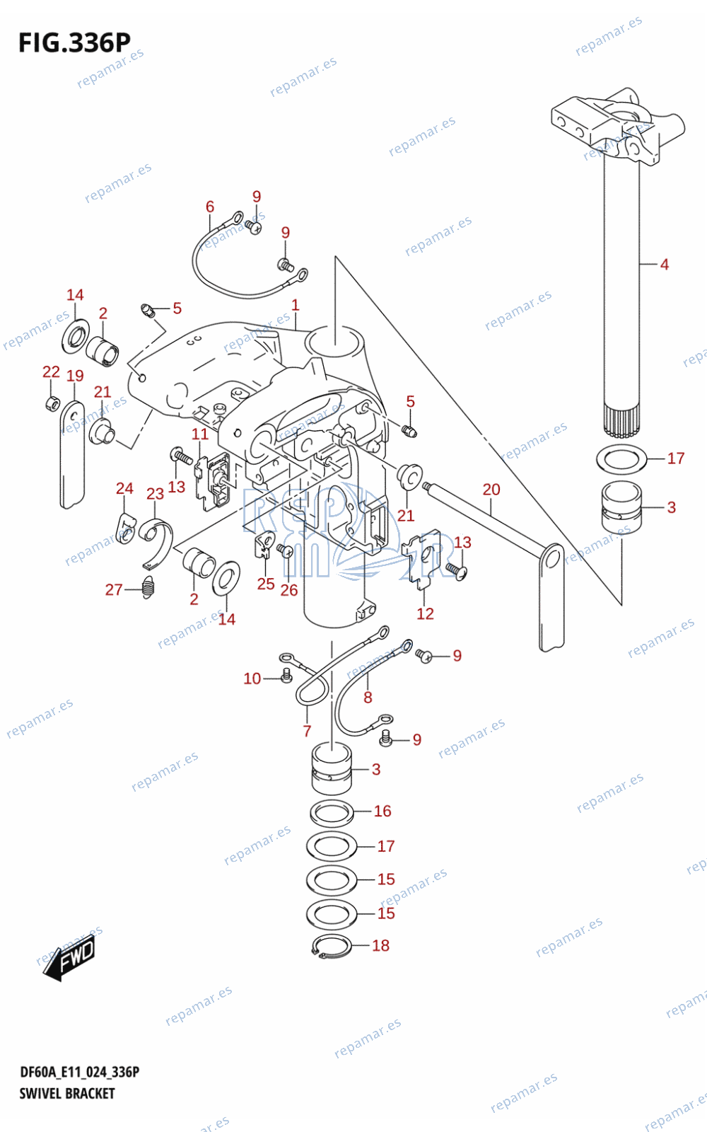 336P - SWIVEL BRACKET (DF60A)