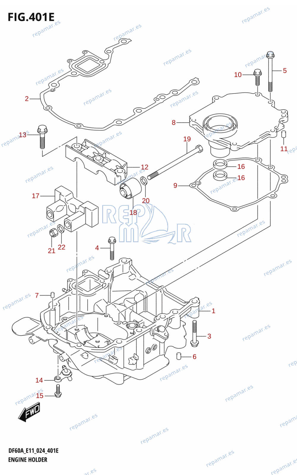 401E - ENGINE HOLDER (DF40ASVT)