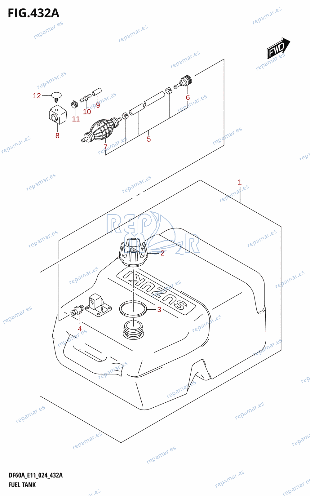 432A - FUEL TANK (E01,E34,E11,E40)