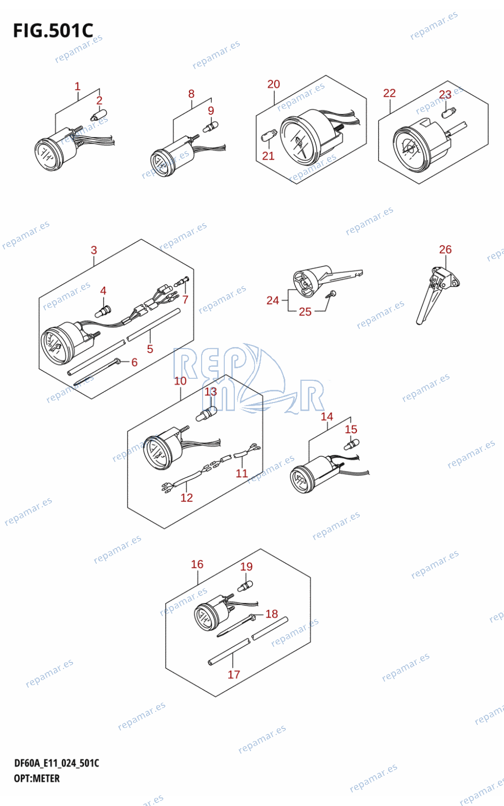 501C - OPT:METER (DF40A,DF40AST,DF50A,DF50AVT,DF60A,DF60AVT,DF40ASVT)