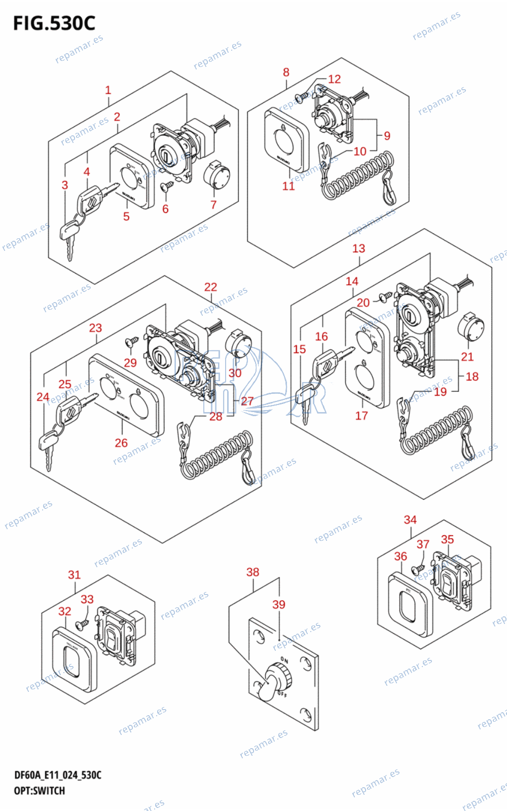 530C - OPT:SWITCH (DF40A,DF40AST,DF50A,DF60A,DF50AVT,DF60AVT,DF40ASVT)