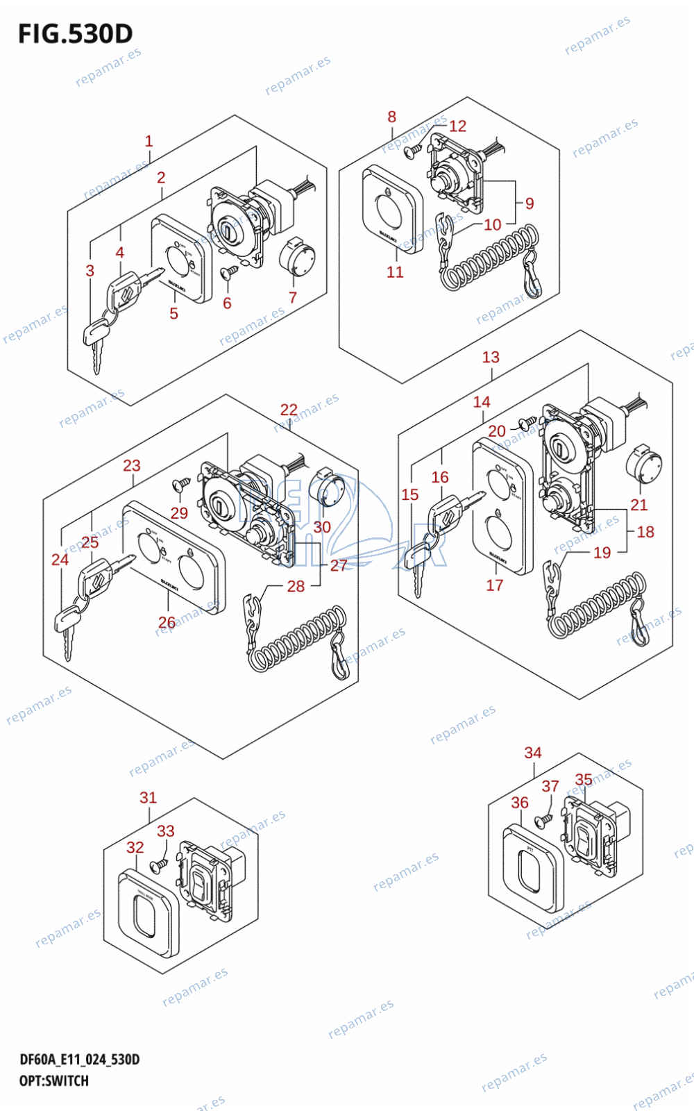 530D - OPT:SWITCH (DF40AQH,DF40ATH,DF50ATH,DF60AQH,DF60ATH,DF60AVTH)