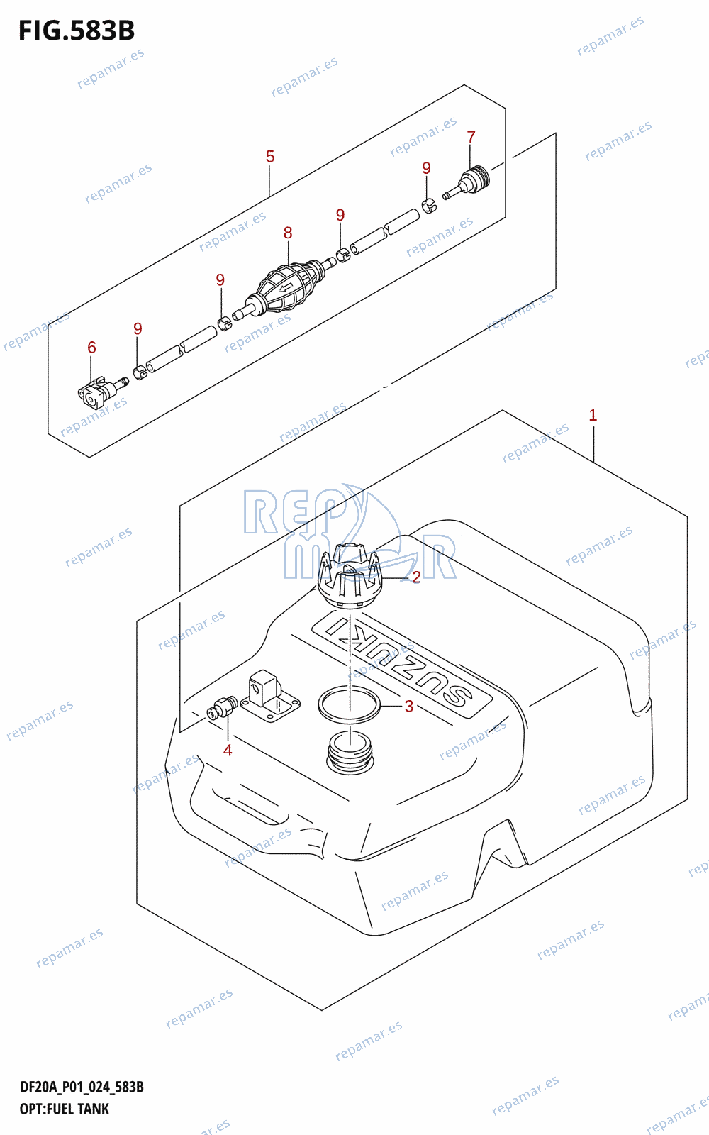 583B - OPT:FUEL TANK (DF15AT,DF20A,DF20AR,DF20AT,DF20ATH)