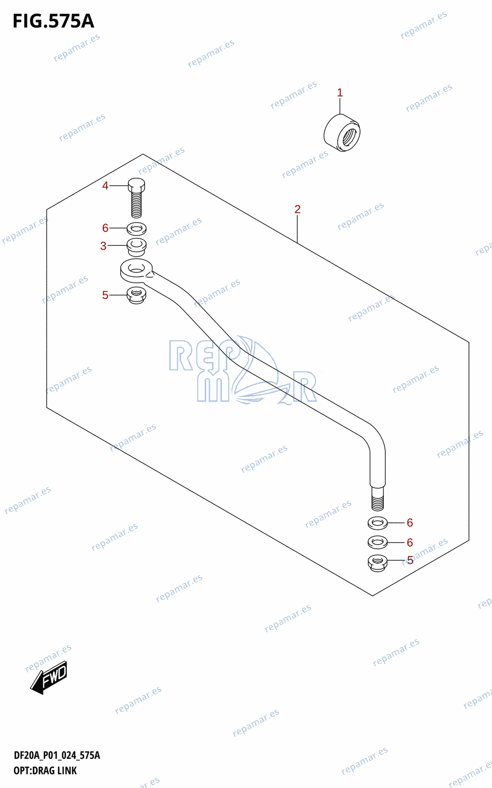 575A - OPT:DRAG LINK (DF9.9B,DF15A,DF20A)