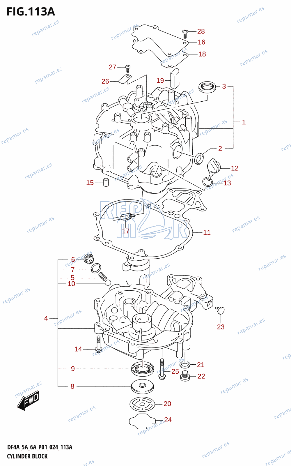 113A - CYLINDER BLOCK