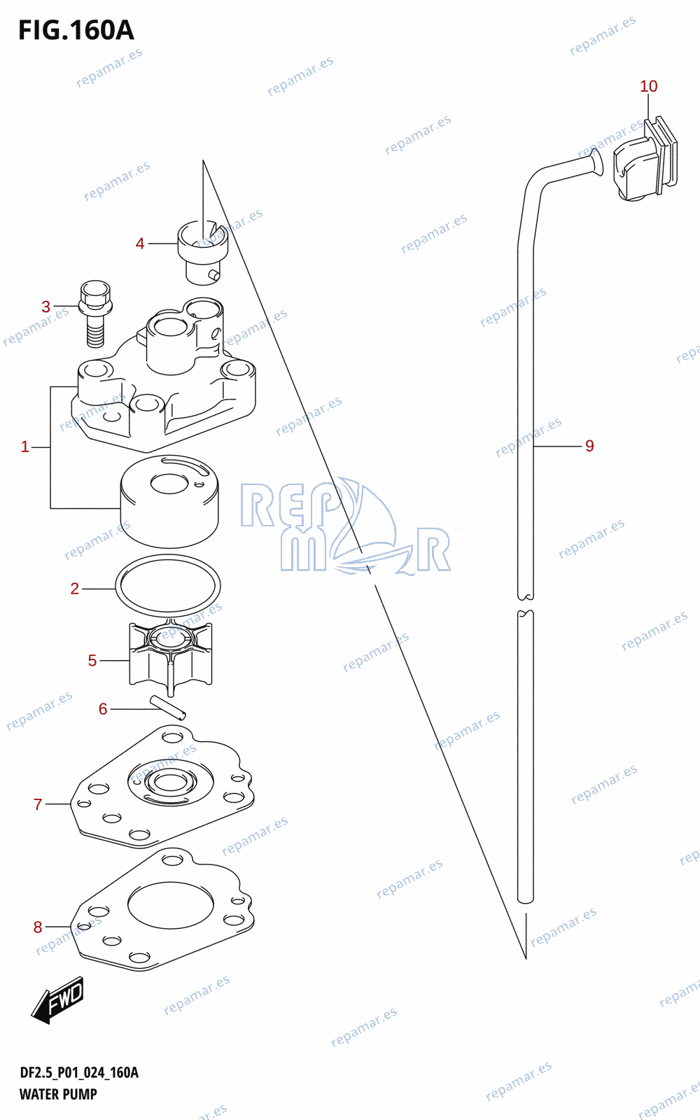 160A - WATER PUMP (S-TRANSOM)