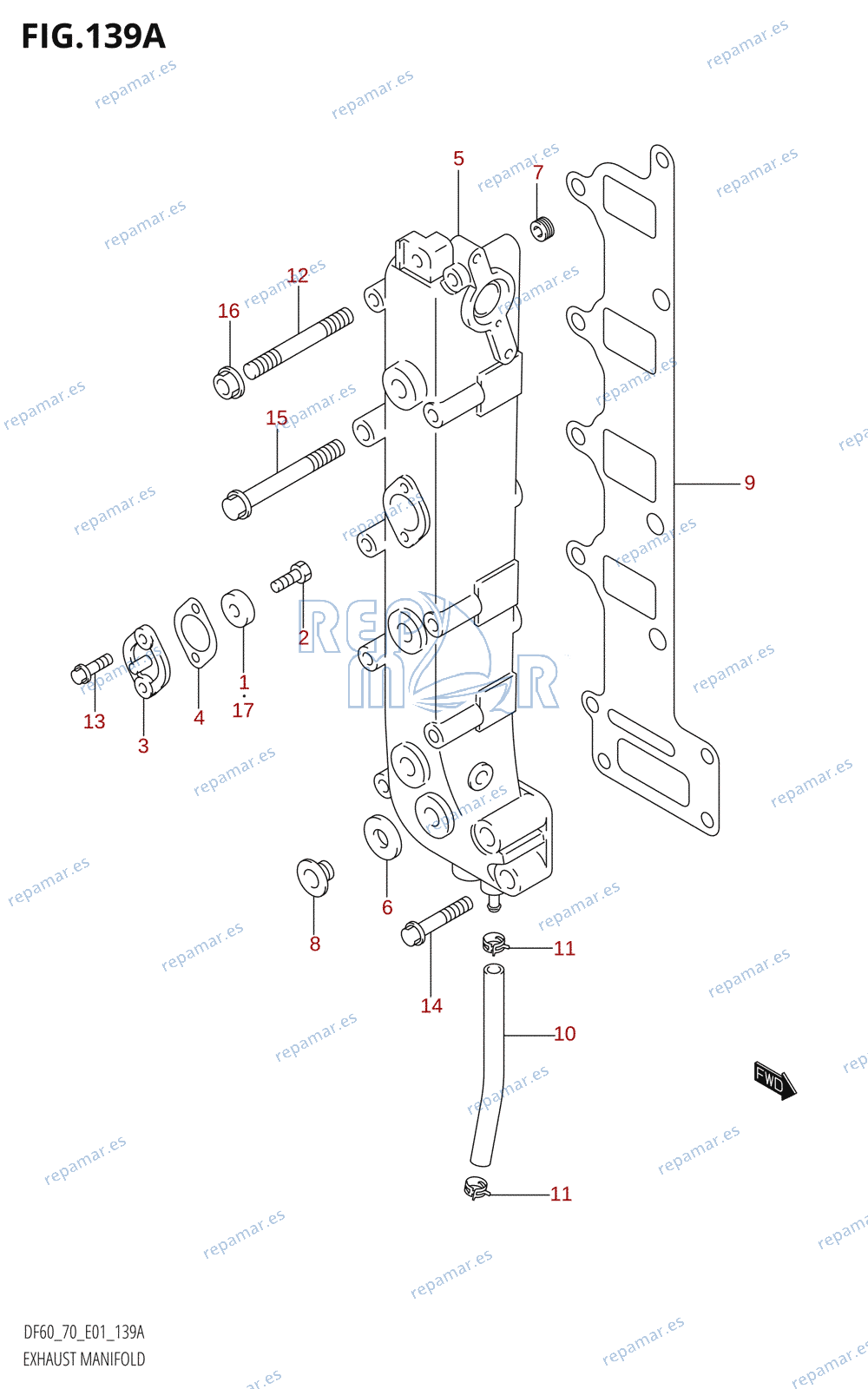 139A - EXHAUST MANIFOLD