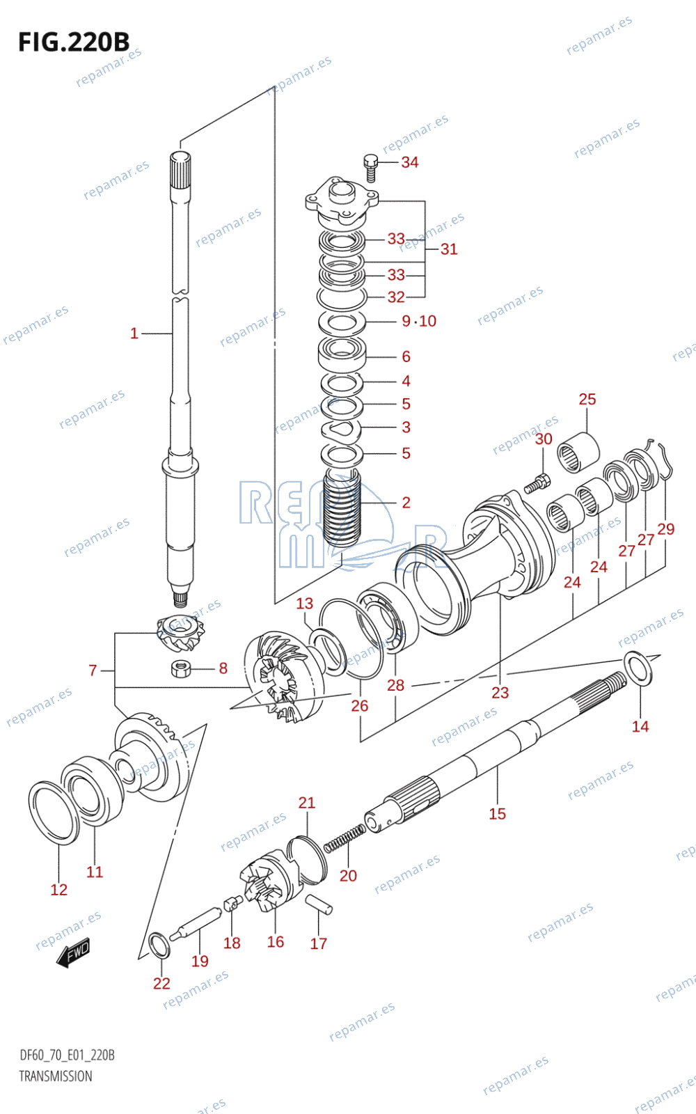 220B - TRANSMISSION (K1,K2,K3,K4,K5,K6,K7,K8,K9)