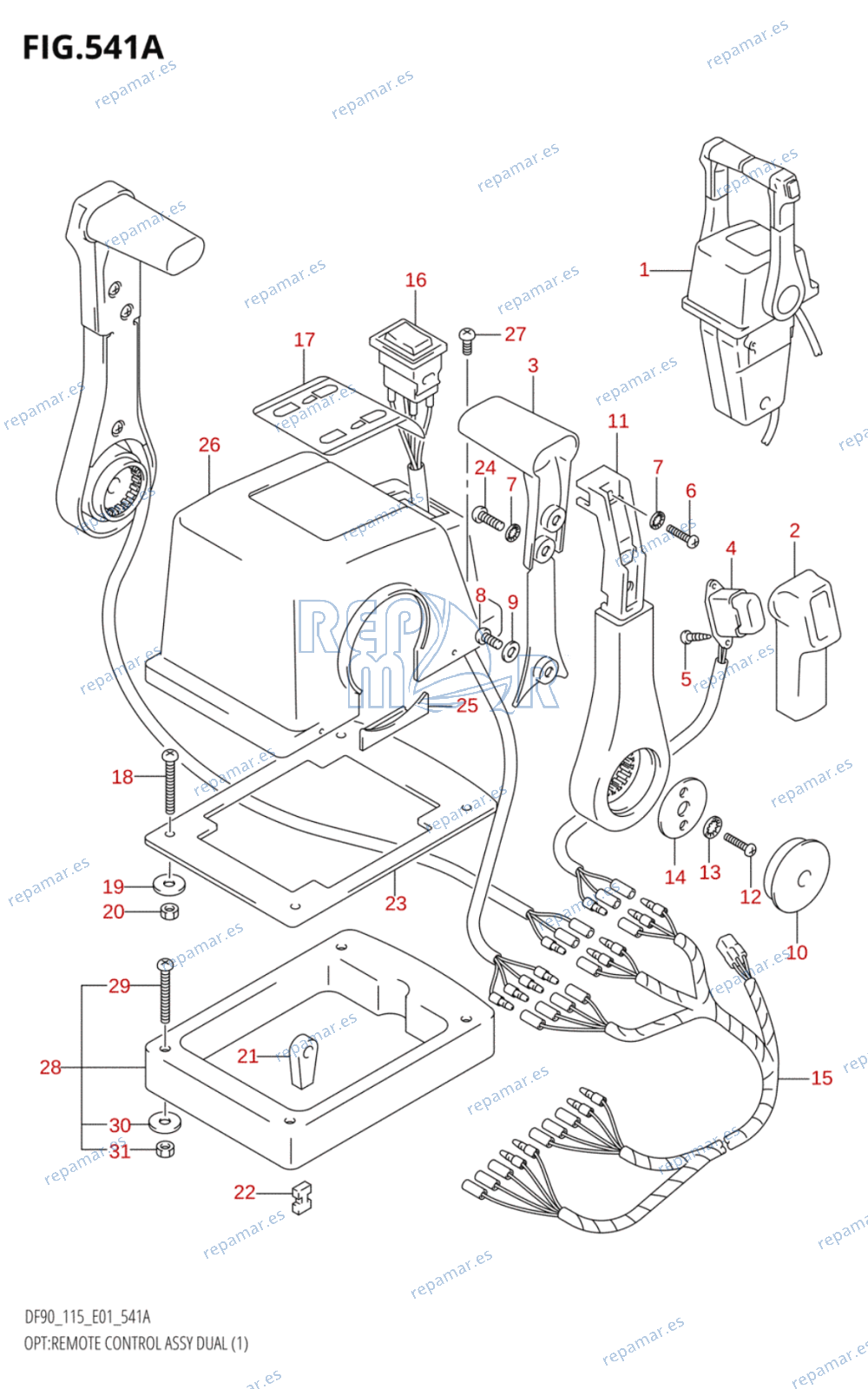 541A - OPT:REMOTE CONTROL ASSY DUAL (1)